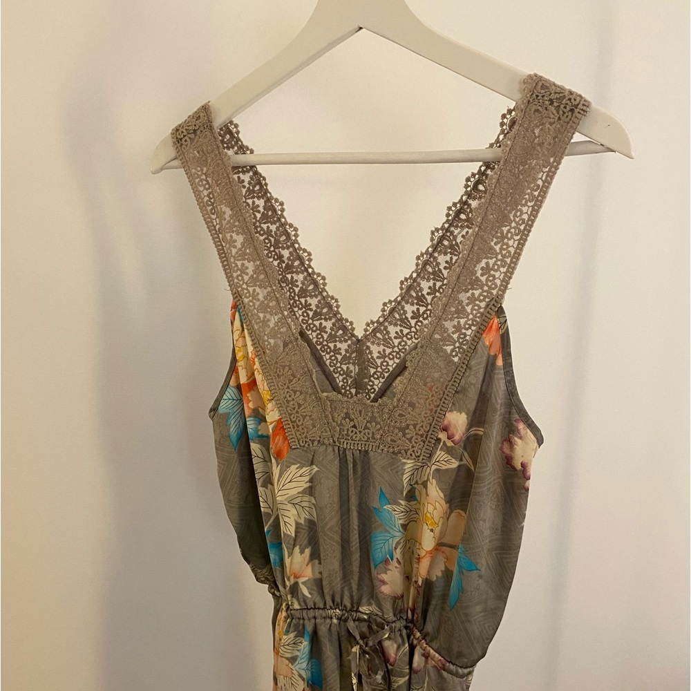Anthropologie nightgown romper made of silky material